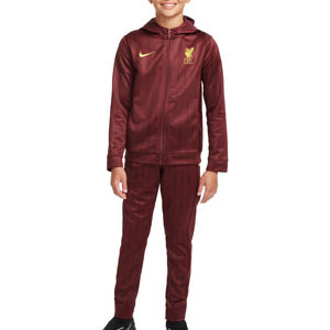 Chándal Nike Liverpool niño Woven - Chándal infantil Nike del Liverpool de la primera equipación 2024 2025 - granate