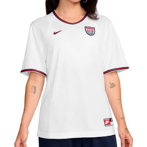 Camiseta Nike USA femenino 1999 Reissue - Camiseta retro Nike de la selección femenina de Estados Unidos - blanca