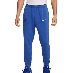 Pantalón Nike 3a Barcelona Sportswear Club - Pantalón largo de algodón Nike del FC Barcelona - azul