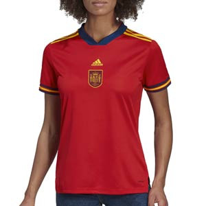 Camiseta adidas España mujer 2022 2023 - Camiseta primera equipación de mujer de la selección española para la Women's Euro 2022 - roja
