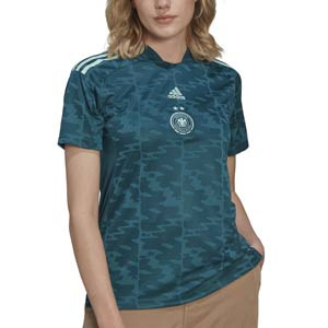 Camiseta adidas 2a Alemania mujer 2022 2023 - Camiseta segunda equipación de mujer de la selección alemana para la Women's Euro 2022 - verde azulado