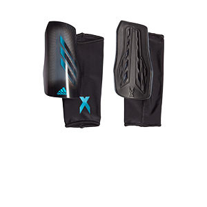 adidas X League - Espinilleras de fútbol adidas con mallas de sujeción - negras