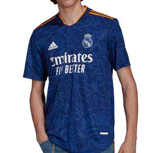 Camiseta adidas Real Madrid 2a 2021 2022 authentic - Camiseta adidas authentic segunda equipación Real Madrid CF 2021 2022 - azul