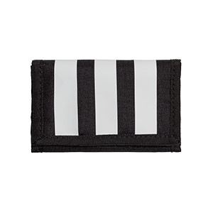 Monedero adidas 3 Stripes - Cartera adidas de la colección Essentials - negra, blanca
