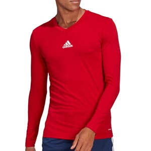 Camiseta adidas Team - Camiseta entrenamiento compresiva manga larga adidas Team - roja