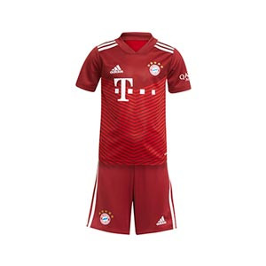 Equipación adidas Bayern niño pequeño 2021 2022 - Conjunto infantil 1-6 años primera equipación adidas Bayern de Múnich 2021 2022 - granate
