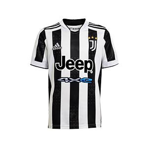 Camiseta adidas Juventus niño 2021 2022 - Camiseta infantil adidas primera equipación Juventus 2021 2022 - blanca y negra