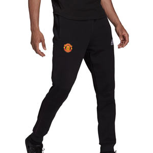 Pantalón adidas United Travel - Pantalón largo de algodón adidas del Manchester United - negro