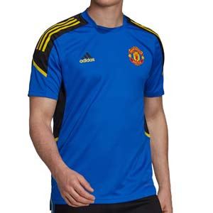 Camiseta adidas United entrenamiento UCL - Camiseta de entrenamiento de la Champions League adidas del Manchester United - azul