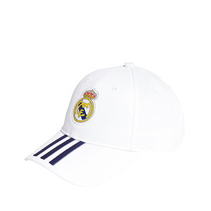 Gorra adidas Real Madrid niño pequeño - Gorra infantil adidas del Real Madrid CF - blanca - completa frontal