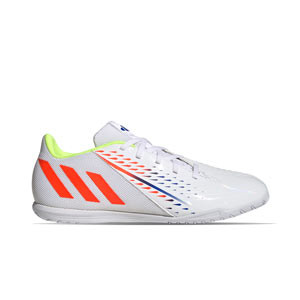 adidas Predator EDGE.4 IN Sala - Zapatillas de fútbol sala adidas suela lisa IN - blancas, multicolor