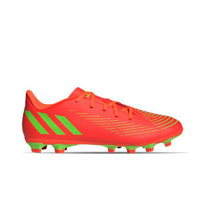 adidas Predator EDGE.4 FxG - Botas de fútbol adidas FxG para múltiples terrenos - rojas anaranjadas