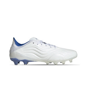 adidas Copa SENSE.1 AG - Botas de fútbol de piel de canguro adidas AG para césped artificial - blancas, azules