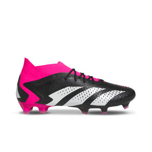 adidas Predator Accuracy.1 FG - Botas de fútbol con tobillera adidas FG para césped natural o artificial de última generación - negras, rosas