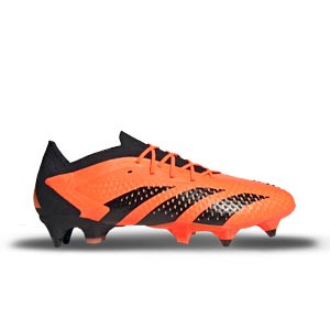 adidas Predator Accuracy.1 Low SG - Botas de fútbol sin tobillera adidas SG para césped natural blando - naranja y negro