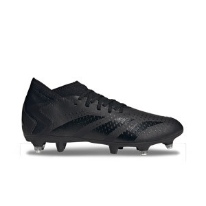 adidas Predator Accuracy.3 SG - Botas de fútbol con tobillera adidas SG para césped natural blando - negras