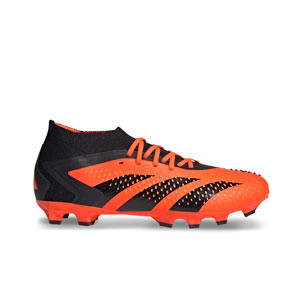 adidas Predator Accuracy.2 MG - Botas de fútbol con tobillera adidas MG para césped natural o artificial - naranjas y negras