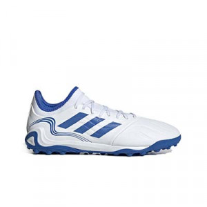 adidas Copa SENSE.3 TF - Zapatillas de fútbol multitaco de piel adidas suela turf - blancas, azules