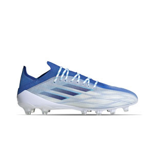 adidas X SPEEDFLOW.1 AG - Botas de fútbol adidas AG para césped artificial - blancas, azules