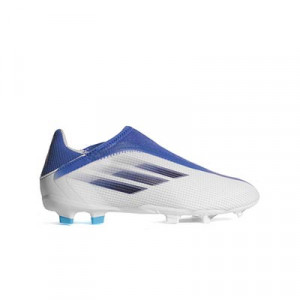 Reclamación Modernización Leve Botas fútbol adidas X SPEEDFLOW.3 LL FG J blanco azul |futbolmaniaKids