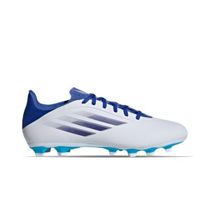 adidas X SPEEDFLOW.4 FxG - Botas de fútbol adidas FxG para múltiples terrenos - blancas, azules