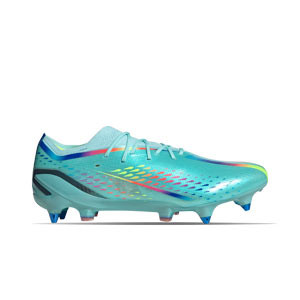 adidas X SPEEDPORTAL.1 SG - Botas de fútbol adidas SG para césped natural blando - azul celeste, multicolor