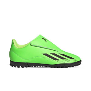 adidas X SPEEDPORTAL.4 velcro TF J - Zapatillas de fútbol multitaco infantiles con velcro adidas suela turf - verdes
