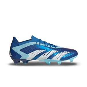 PREDATOR ACCURACY.1 L FG - Botas de fútbol adidas FG para césped natural o artificial de última generación - azules