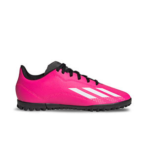 adidas X Speedportal.4 TF J - Zapatillas de fútbol multitaco infantiles adidas suela turf - rosas