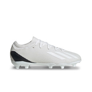 adidas X Speedportal.3 FG J - Botas de fútbol infantiles adidas FG para césped natural o artificial de última generación - blancas