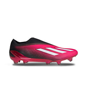 adidas X Speedportal+ FG - Botas de fútbol sin cordones adidas FG para césped natural o artificial de última generación - rosas