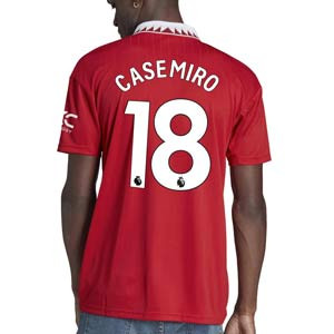 Camiseta adidas United Casemiro 2022 2023 - Camiseta primera equipación adidas de Casemiro del Manchester United 2023 2024 - roja