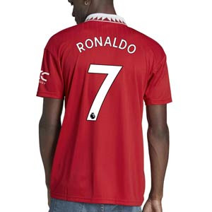 Camiseta adidas United Ronaldo 2022 2023 - Camiseta primera equipación de Cristiano Ronaldo adidas del Manchester United 2022 2023 - roja