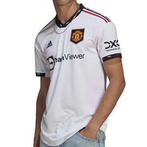 Camiseta adidas 2a United 2022 2023 authentic - Camiseta segunda equipación auténtica adidas del Manchester United FC 2022 2023 - blanca