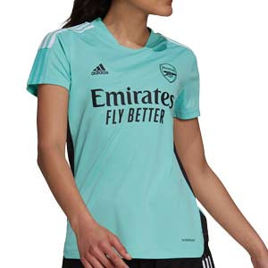 Camiseta adidas Arsenal entreno mujer 2021 2022 - Camiseta de entrenamiento de mujer adidas del Arsenal FC 2021 2022 - verde menta