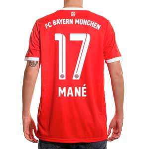 Camiseta adidas Bayern 2022 2023 Mané - Camiseta primera equipación de Sadio Mané adidas del Bayern de Munich 2022 2023 - roja