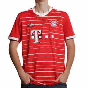 Camiseta adidas Bayern 2022 2023 - Camiseta primera equipación adidas del Bayern de Múnich 2022 2023 - roja