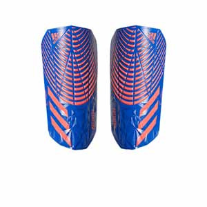 adidas Predator Competition - Espinilleras de fútbol adidas con mallas de sujeción - azul, naranja
