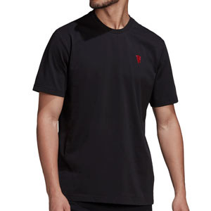 Camiseta adidas United Hero Culture - Camiseta de algodón adidas del Manchester United - negra
