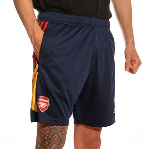 Short adidas Arsenal entrenamiento staff - Pantalón corto de entrenamiento para técnicos adidas del Arsenal FC - azul marino