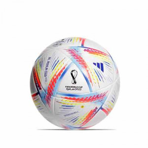 Balón adidas Mundial 2022 Qatar Rihla League Box talla 5 - Balón de fútbol adidas del Mundial de Qatar 2022 talla 5 - blanco