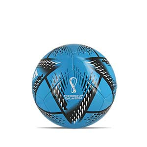 Balón adidas Mundial 2022 Qatar Rihla Club talla 4 - Balón de fútbol adidas del Mundial de Qatar 2022 talla 4 - azul cian