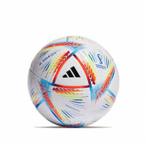 Balón adidas Mundial 2022 Qatar Rihla League talla 5 - Balón de fútbol adidas del Mundial de Qatar 2022 talla 5 - blanco