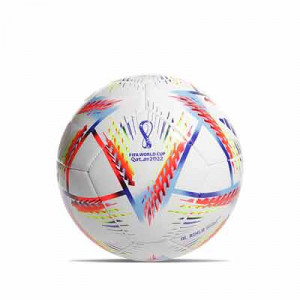 Balón adidas Mundial 2022 Qatar Rihla Training talla 5 - Balón de fútbol adidas del Mundial de Qatar talla 5 - blanco
