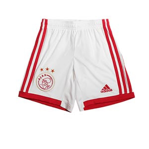 Short adidas Ajax niño 2022 2023 - Pantalón corto infantil primera equipación adidas del Ajax 2022 2023 - blanco
