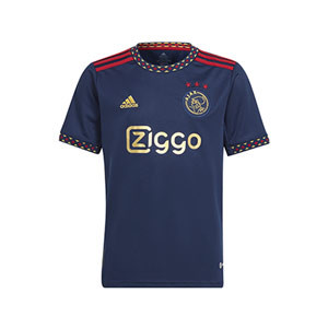 Camiseta adidas 2a Ajax niño 2022 2023 - Camiseta segunda equipación adidas del Ajax 2022 2023 - azul marino