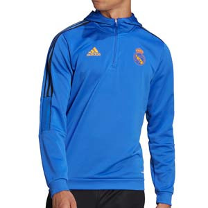 Sudadera adidas Real Madrid Hoodie - Sudadera con capucha de paseo del Real Madrid - azul
