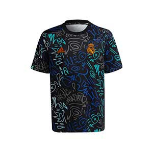 Camiseta adidas Real Madrid niño pre-match