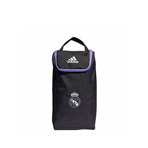Zapatillero adidas Real Madrid - Portabotas adidas del Real Madrid CF (12x18x36) cm - negro