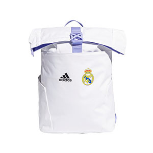 Mochila adidas Real Madrid - Mochila de deporte adidas del Real Madrid CF (44,5x30x13) cm - blanca